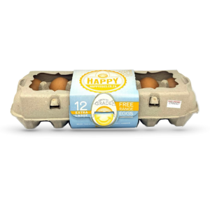 Happy 12-pack free range eggs
